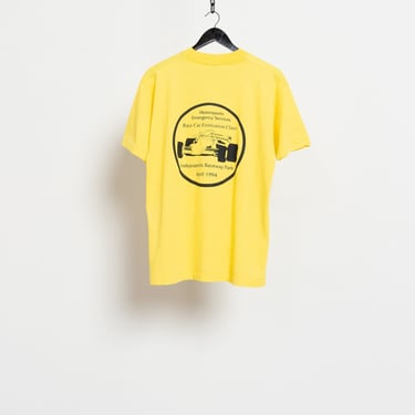 INDIANAPOLIS RACEWAY PARK vintage t-shirt yellow graphic tees Short Sleeves / Medium 