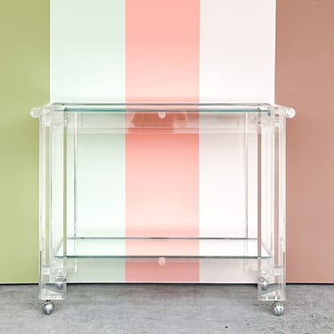 Fab MCM Lucite Bar Cart