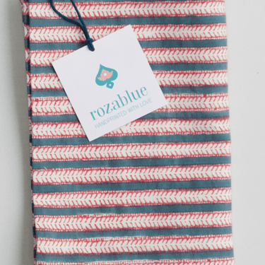 Rozablue | Kitchen Towel in Funky Stripes Strawberry