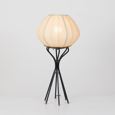 Six legged Cocoon Table Lamp with Linen Shade 