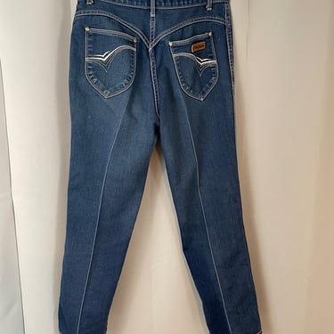 1980s vintage Gitano Blue Jeans PS petite mom straight jean 14 M 