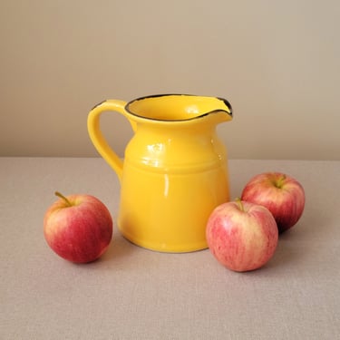 Yellow ceramic pitcher La Dolce Vita TURINO collection Farmhouse kitchen decor 