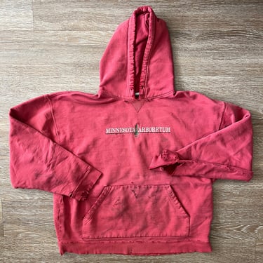 Distressed Red Minnesota Arboretum Hoodie Sweatshirt 2XL Thrashed 