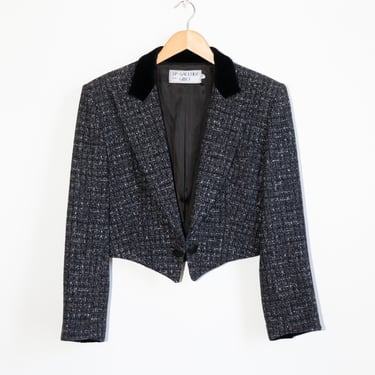 Vintage Gaultier For Gibo Tweed Blazer in Grey