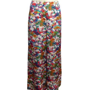 SACAI- 2019 Multi Color Wide Leg Trousers, Size 8