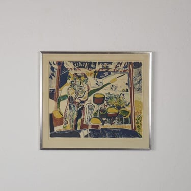 Anders Fogelin, Komposition, 1974, Color Lithograph, Framed 