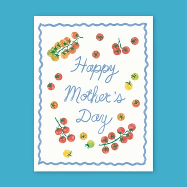 Cherry Tomatoes Mother's Day Greeting Card