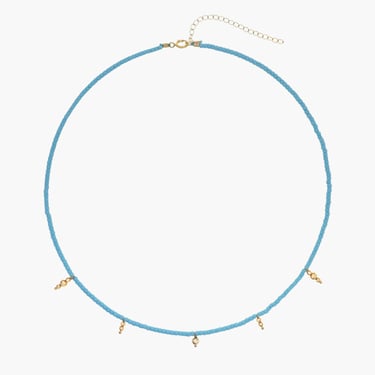 Ancienta necklace, light blue