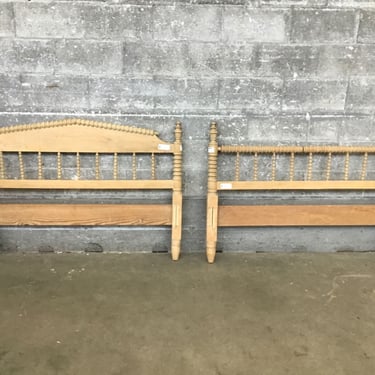 Hand Turned Head &amp; Footboard (Seattle)