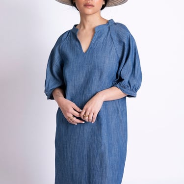 Yuka Denim Tunic Dress by Cura