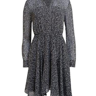 All Saints - Black "Martina Splash" Dress Sz XS