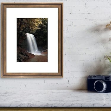 West Virginia Print, Waterfall Photo, Monongahela National Forest, Fall Autumn Photography, West Virginia Mountain Photo, Nature Photography 