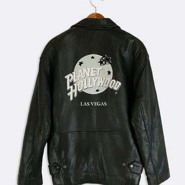 Vintage Planet Hollywood Las Vegas Leather Jacket