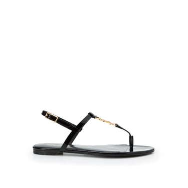 Saint Laurent Cassandra Flat Sandals Women