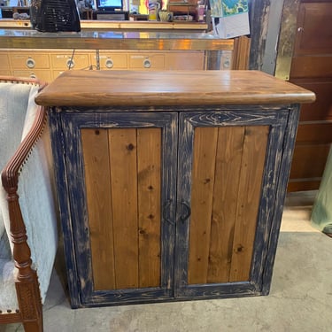 Rustic Pine Storage Cabinet