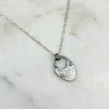 Sonja Fries | Sterling Silver Necklace with Lock Charm