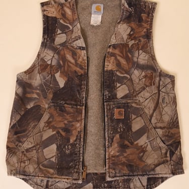 Brown Camo Vest By Carhartt, M/L