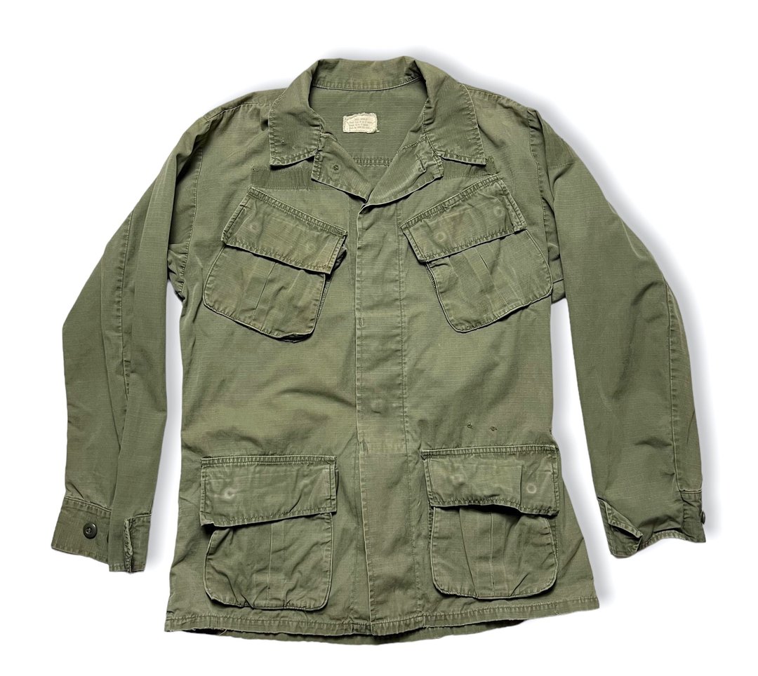 Vintage 1960s Vietnam War US Army Jungle Fatigue Jacket ~ Small ...
