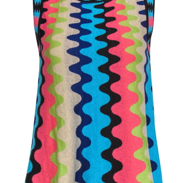 Missoni - Multicolor Squiggle Print Sleeveless Knit Top Sz 8