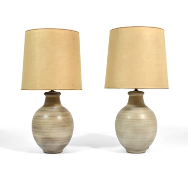 Pair of Large Leon Rosen for DesignTechnics Table Lamps