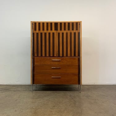 Rosewood and walnut armoire by Lane 
