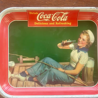 American Original Coke Coca Cola 1940's Advertising Serving Tray 321-K