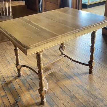 Small Blonde Wood Dining Table