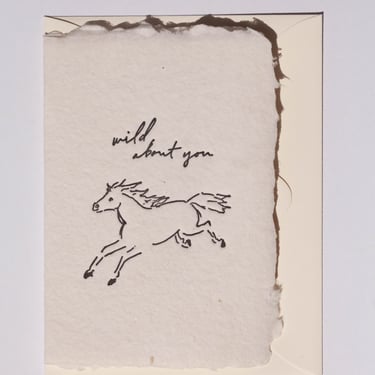 Horse Wild About You Card