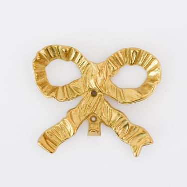 Vintage Brass Ribbon Hook. Vintage Brass Bow Hook. Vintage Nursery, Capitol Vintage Charm