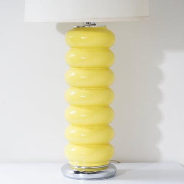 Yellow Ripple Lamp 