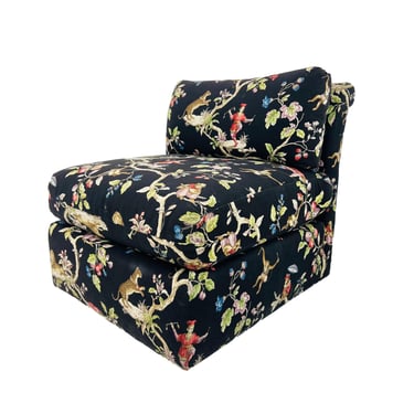 #1303 Single Upholstered Rollback Slipper Chair