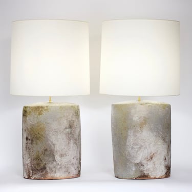 David Whitehead French Ceramic Table Lamps La Borne 