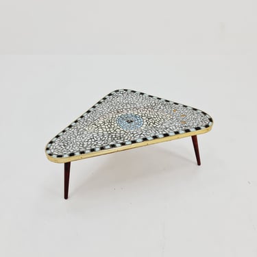 Mid century mosaic plant table West Germany 1950s 