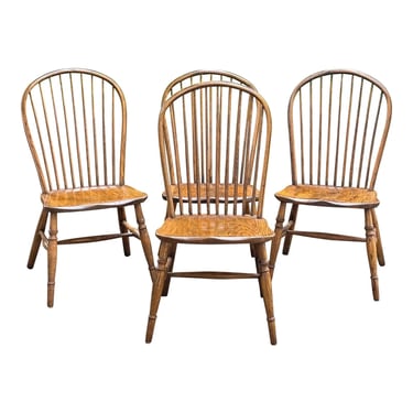 Conant Ball Furniture Makers Bow Back Windsor Chairs - Set of 4 