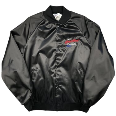 Vintage 80s/90s Chevrolet “The Heartbeat of America” Made in USA Satin Bomber Jacket Size Large 