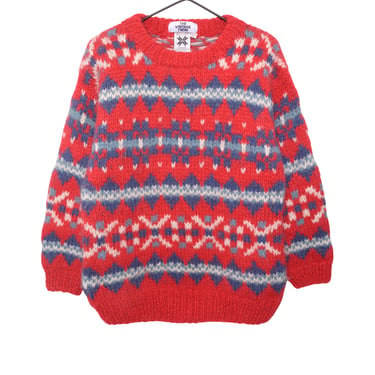 1990s Hand Knit Alpine Sweater