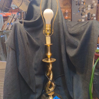 Stiffel Brass Barley Twisted Table Lamp