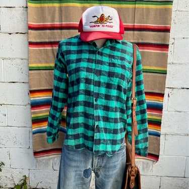 1980s Buffalo Plaid Flannel