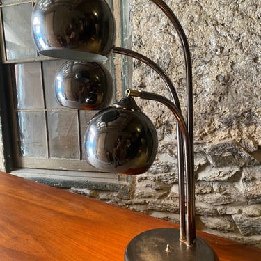 Mid century table lamp Atomic eyeball lamp mid century modern lamp 