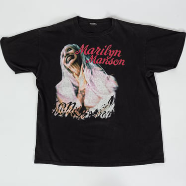 Vintage 90s Marilyn Manson Sweet Dreams T Shirt - Men's XL | Rare 1997 Graphic Music Tee 