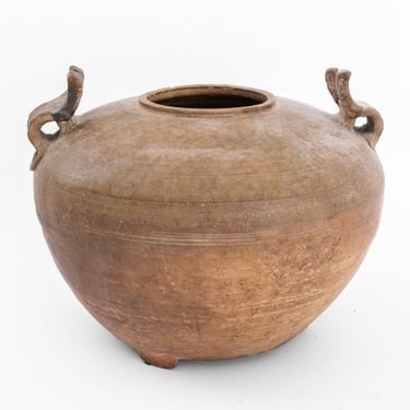 Chinese Han Dynasty Stoneware Storage Vessel