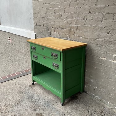 19th C Painted Washstand