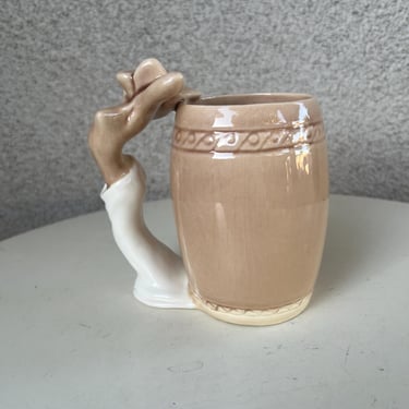 Vintage MCM Naughty Barware Mug Ceramic Striptease Lady By Dorothy Kindell 