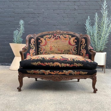 Antique French Style Love Seat Sofa, c.1930’s 