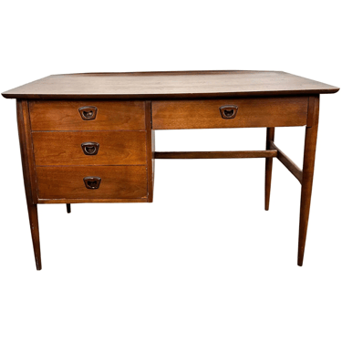 Mid Century Modern Basset Furniture Walnut Desk