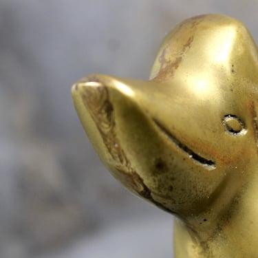 Leonard Silver Mfg Vintage Solid Brass Figure - Duck/Dog/Penguin/Bunny - Mystery Animal! | FREE SHIPPING 