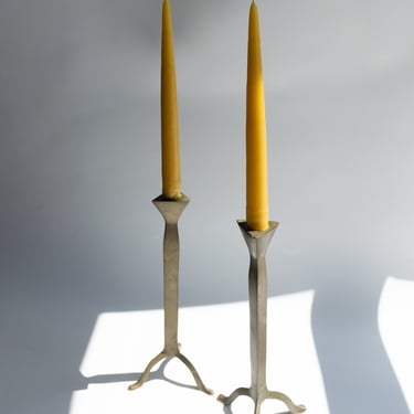 Vintage Folk Art Candlesticks