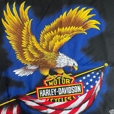 Vintage 1990s Eagle Harley Davidson Bandana, DEADSTOCK, America - I 