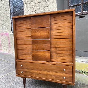 Mid century dresser mid century tall chest of drawers mid century modern upright dresser 