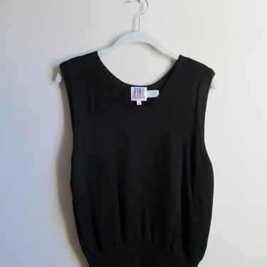 90s Sleeveless Knit Top M L 38-40 Bust 